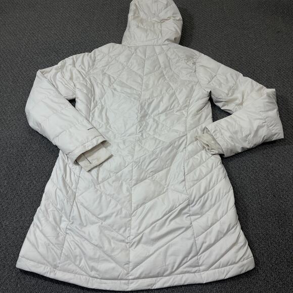 Columbia Jacket Womens Size M Omni-Heat Heavenly Hooded Extended Cuffs Flawed - Picture 6 of 13